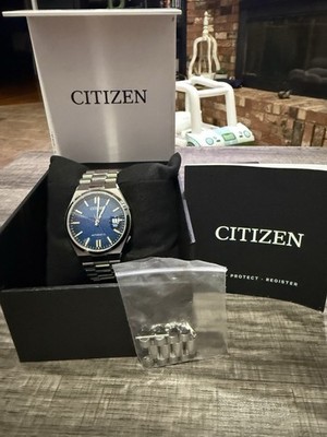 Citizen Tsuyosa Automatic 40mm NJ0150-88L Blue Sunray Blue Dial Full Kit
