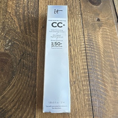 IT COSMETICS CC+COLOR CORRECTING F/C CREAM SPF 50+ Fair Light 1.08oz exp 05/2026
