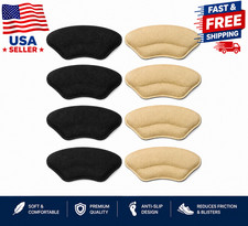 8Pcs Black Heel Pads for Shoes - Cushion Inserts Grips ,Prevent Heel Slip