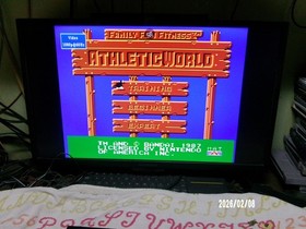 #832 Athletic World - 5 VITE - NINTENDO (NES '87) RARA SCATOLA DOPPIA APERTURA CIB