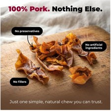 GigaBite Roasted Pig Ears for Dogs - All-Natural Chews