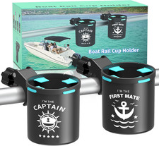 Marine Boat Rail Cup Holder No Drilling Install On Bimini Top Conver Rail Or Po Marine Boat Rail Cup Holder No Drilling Install On Bimini Top Conver Rail Or Po