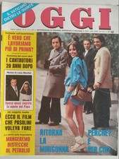 OGGI 1977 N°10 PASOLINI+CANTAUTORI(LUCIO BATTISTI)+CEDOLA ABBONAMENTO DISNEY-G