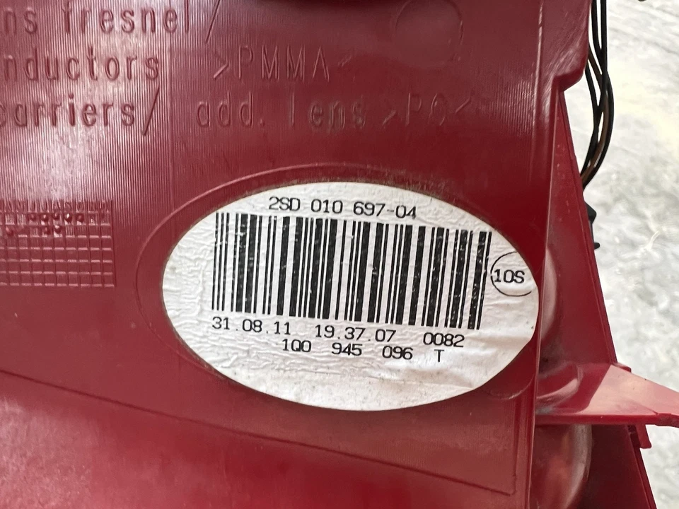 VOLKSWAGEN EOS 2012-2016 LUZ TRASERA CONDUCTOR PARADA FRENO LÁMPARA LED VW IZQUIERDA Foto 4 de 4