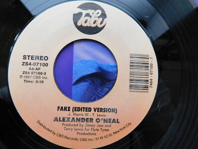Alexander O'Neal FAKE 7インチ レコード Alexander O'Neal FAKE 7