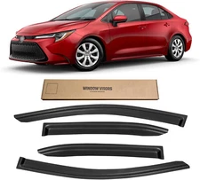 Window Visors for 19-25 Toyota Corolla Out-Channel Rain Guard  4PC Vent Shade