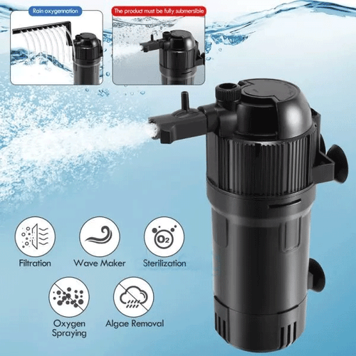 5 in 1 UV Sterilisator Filter Licht Sauerstoff Innenpumpe Aquarium Fisch Teich Tank - Bild 3 von 14