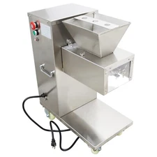 400KG/H TJ-130L Stainless Steel Commercial Meat Slicer 4mm Blade Cutting Machine