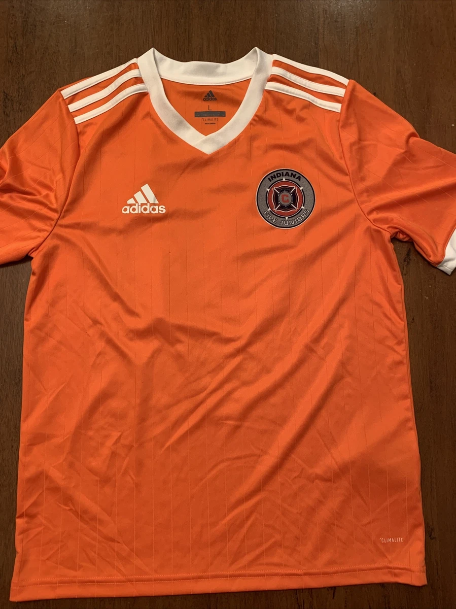 Orange adidas 2025 soccer jersey