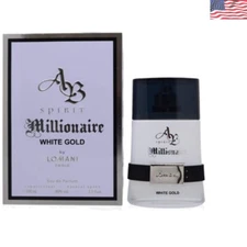 Spirit Millionaire White Gold EDP for Men, 3.3 oz Travel Size & Fresh Scent