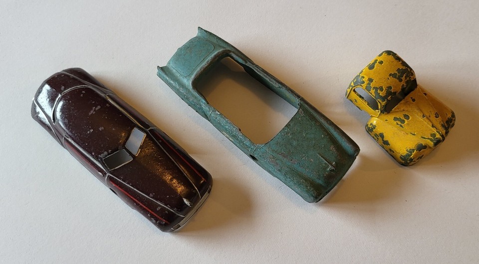 Lot x3 rare vintage Solido Demontable diecast clockwork 1/43 car/truck