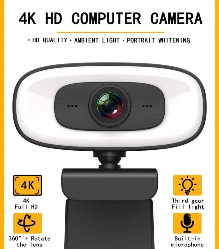 4K WEB Cam with Stand Autofocus Professional Camera for Live Streaming PC Laptop