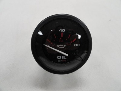 #ad TELEFLEX OIL PRESSURE GAUGE BLACK FACE amp; BEZEL 57903 MARINE BOAT $9.98