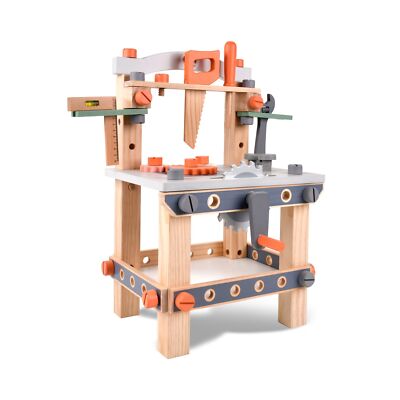 varbertos Wooden Tool Bench for Kids Toddlers, Pretend Play