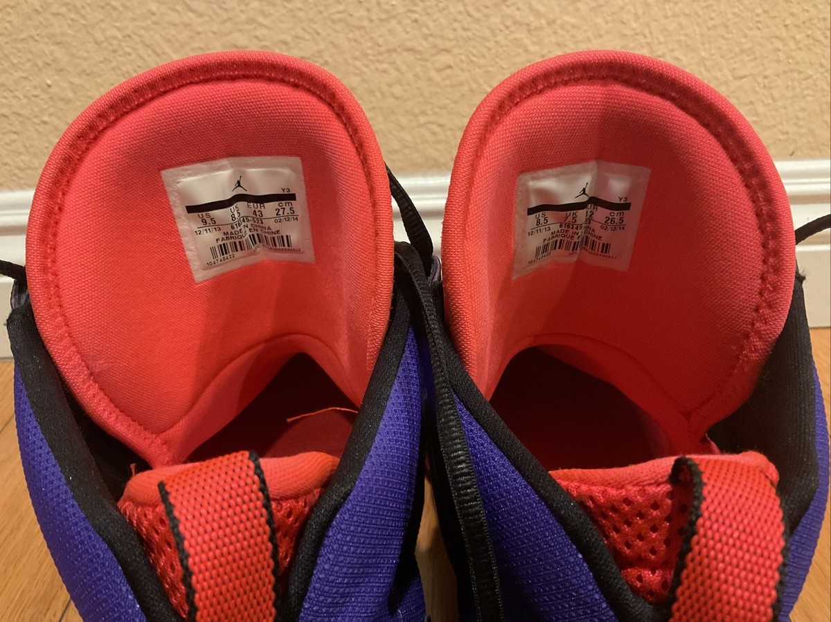 Nike Air Jordan XX8 SE 28 XXVIII Raptors, Mismatched 9.5 L, 8.5 R