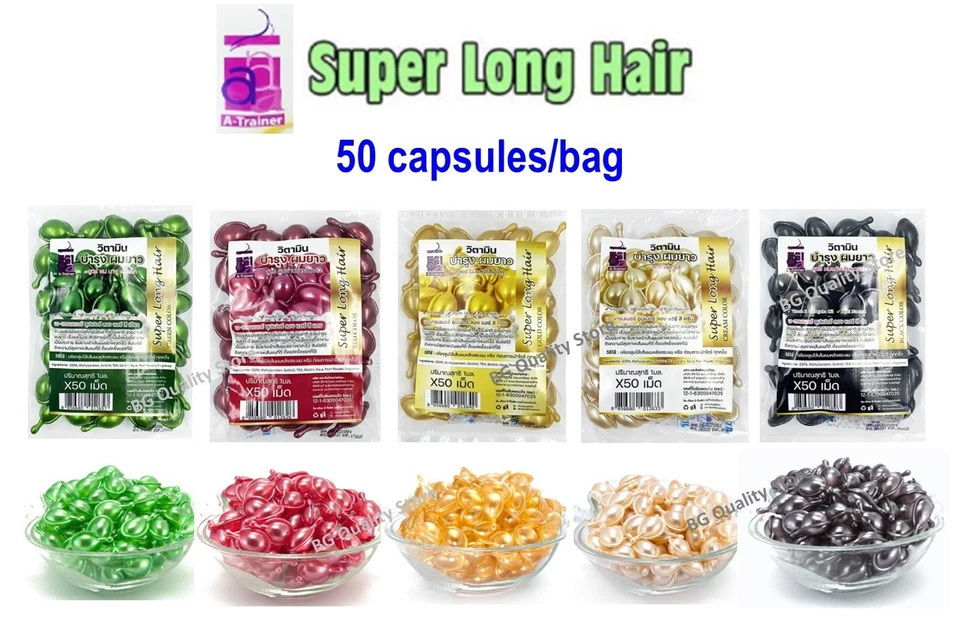 Cápsula Vitamina E Cabello Super Largo Tratamiento Reparación Crecimiento Rápido 50 o 150 Cápsulas Foto 3 de 4