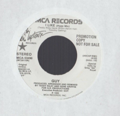 GUY I Like (Remix / Hype Mix)  45 RECORD 1989 DJ PROMO SOUL FUNK