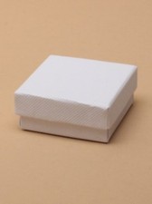 WHITE CARDBOARD GIFT BOXES, THIN FOR CHEAP POSTAGE, 3 SIZES. WEDDING OR BRIDAL 