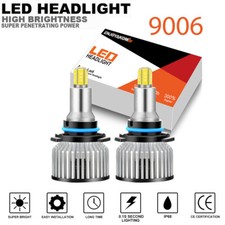LED Headlight White Bulbs For Chevrolet C10 C/K 1500 Tahoe Silverado 1994-1998
