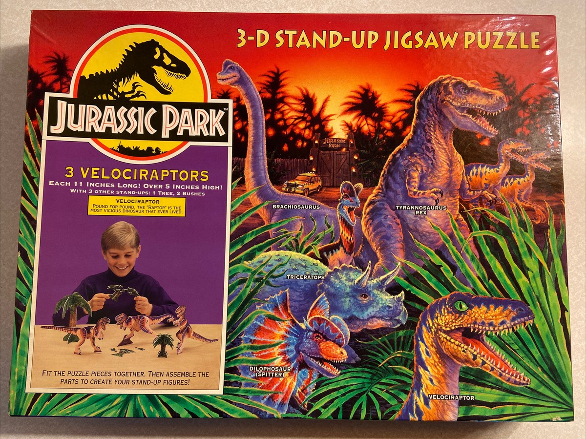Jurassic Park 3D Stand Up Jigsaw Puzzle Velociraptors