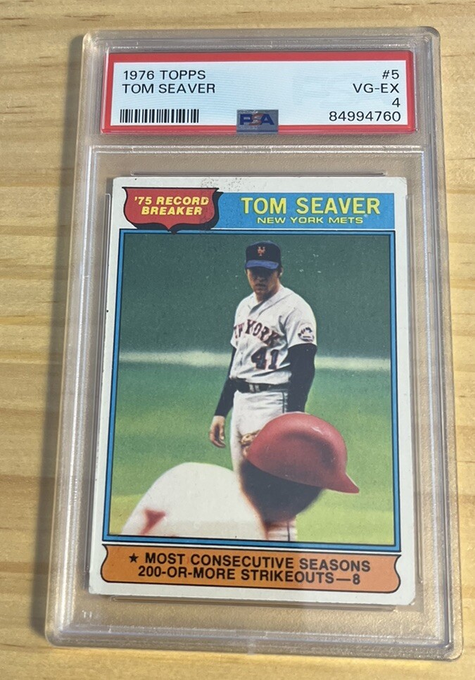 1976 Topps PSA 4 Tom Seaver 1975 Record Breaker #5