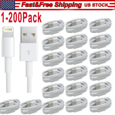 USB Data Fast Charger Cable Cord For Apple iPhone  6 7 8 X 11 12 13 14 MAX Lot