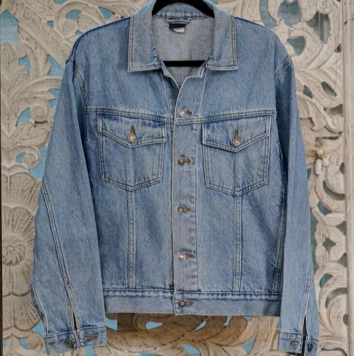 Saugatuck Denim Jacket Size Small Vintage-image
