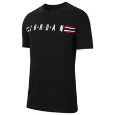 Nike Jordan Jumpman Short Sleeve Taped Crew T-Shirt Black Men's Large BNWT