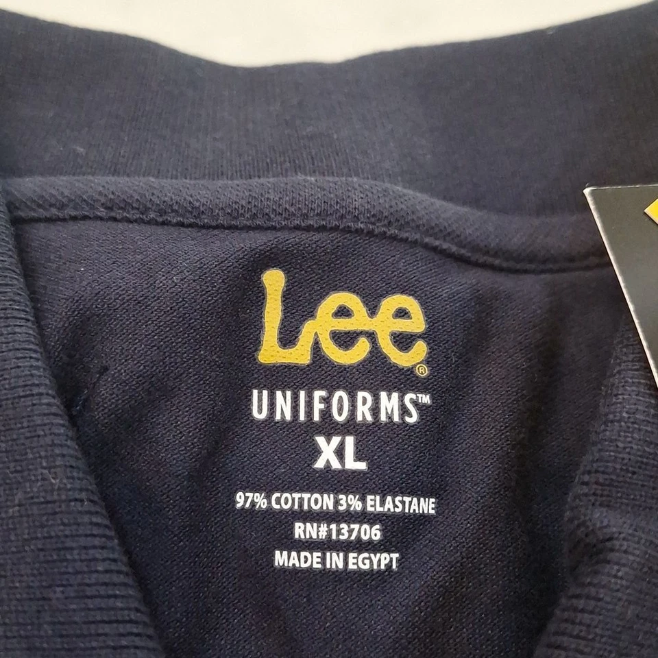 Nuevo Uniforme Azul Marino Polo Manga Corta Camisa Elastizada Piqué Juniors XL Foto 2 de 4