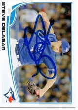 Steve Delabar Toronto Blue Jays 2013 Topps Update Signed Card
