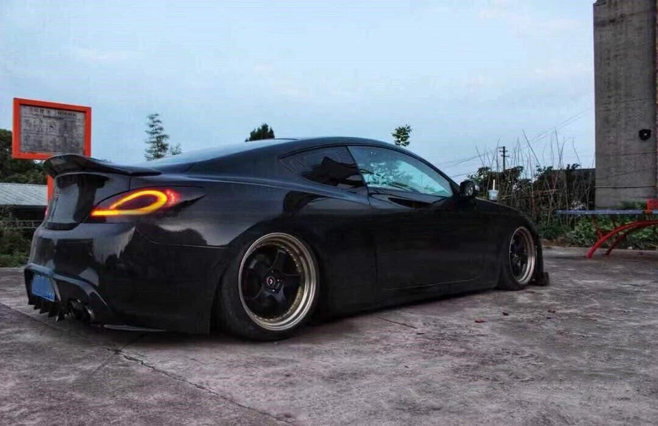 Fits For Hyundai Genesis Coupe 2009-2016 Duckbill Rear Trunk Spoiler Gloss Black - Image 2 of 4