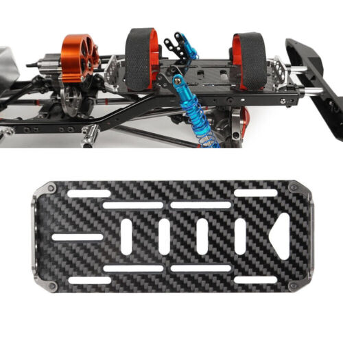 Kohlefaser Batterie Halterung Platte Tray für 1/10 Axial SCX10II RC Car Kit Crawler - Bild 3 von 12