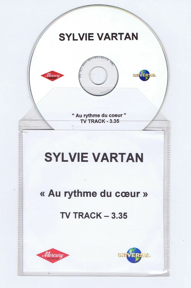 SYLVIE VARTAN PROMO CDr ACETATE  AU RYTHME DU COEUR - Photo 1/1