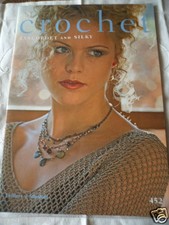 vintage pattern book crochet Lyscordet and Silky Twilleys No 452 tops hat bag