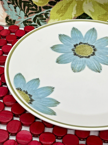 Noritake UP-SA DAISY Progression China 9001 Salad Plate 8 3/8" Blue flower great - Picture 2 of 9