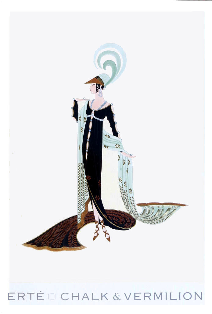 Deco Art ポスター ERTE Erte Editions Mirage Black, In Symphony Poster, Serigraph その他