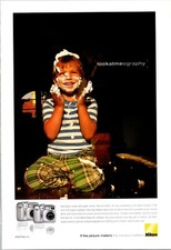 Nikon Look at Me Original Vintage Print Ad