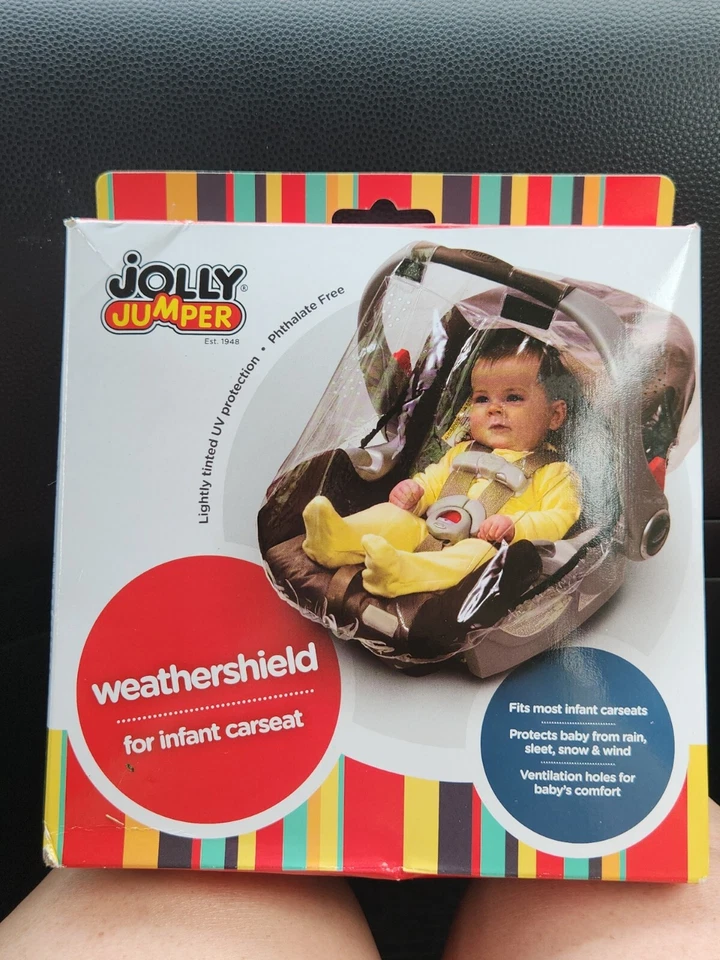 Protector meteorológico Jolly Jumper para asiento de coche infantil nuevo sellado regalo baby shower Foto 2 de 4