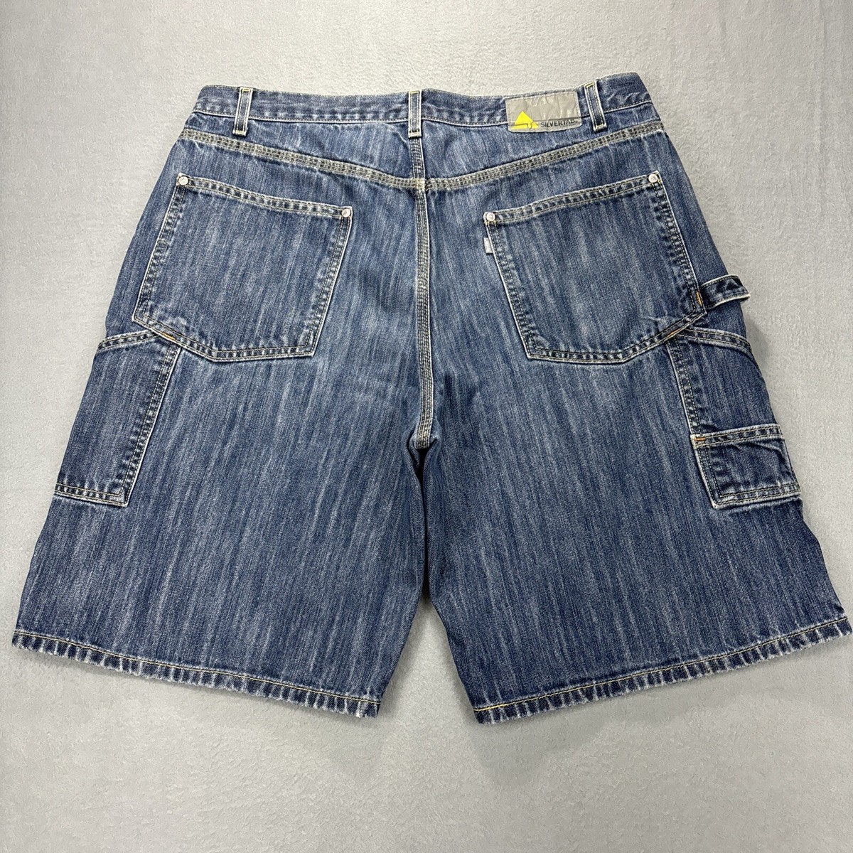 Levi’s silver tab carpenter shorts Levi's Silvertab Carpenter Shorts Mens 40 Blue Dark Wash