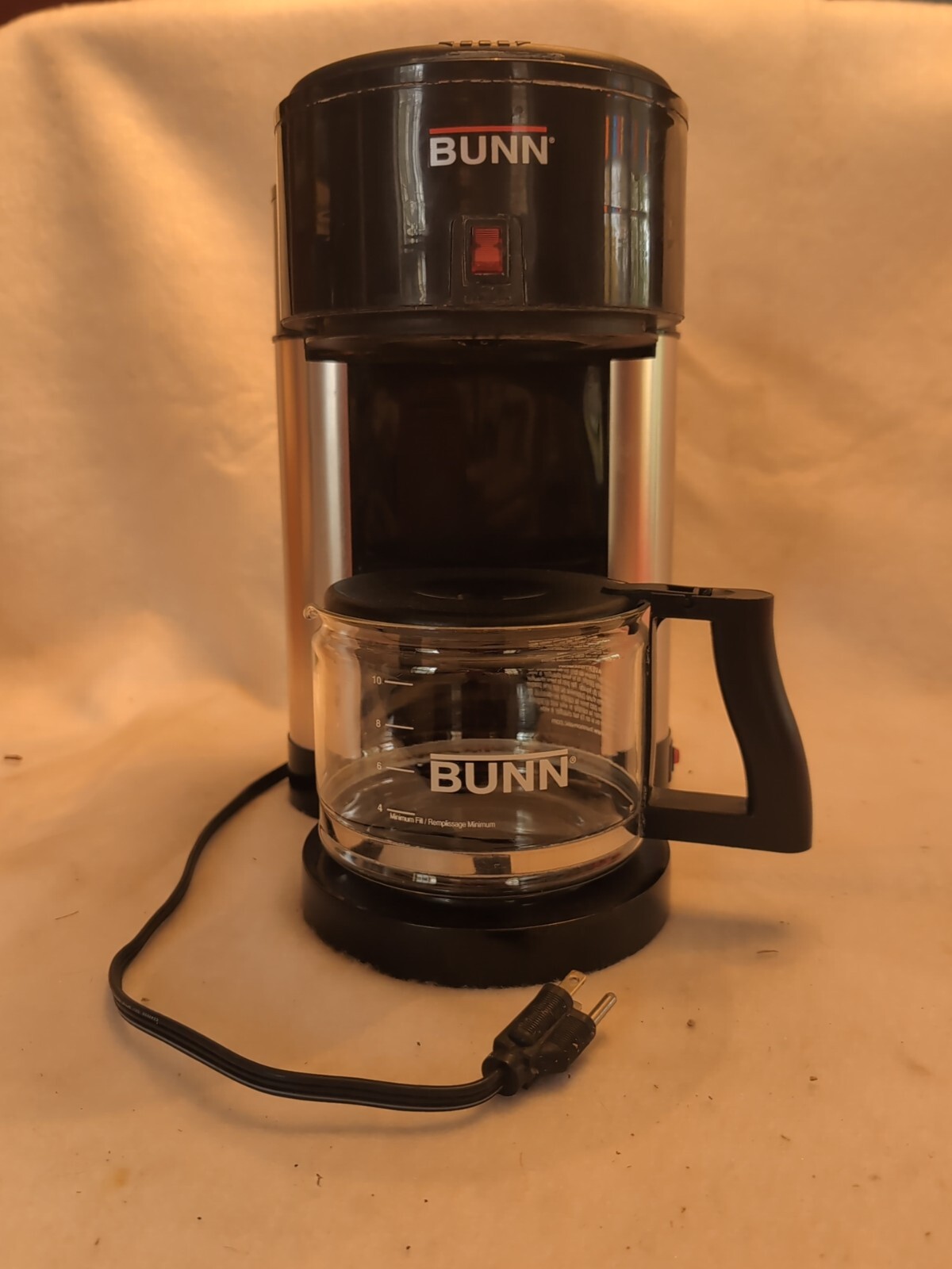 Bunn Coffee Machine Model NHBX 10 Cup Black And Stainless Steel
