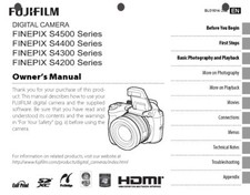 FujiFilm FinePix S4200 S4300 S4400 S4500 Digital Camera Owner's Manual Guide