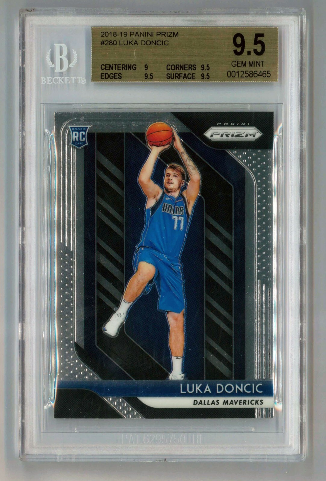 2018 Panini Prizm Luka Doncic RC #280 — BGS 9.5