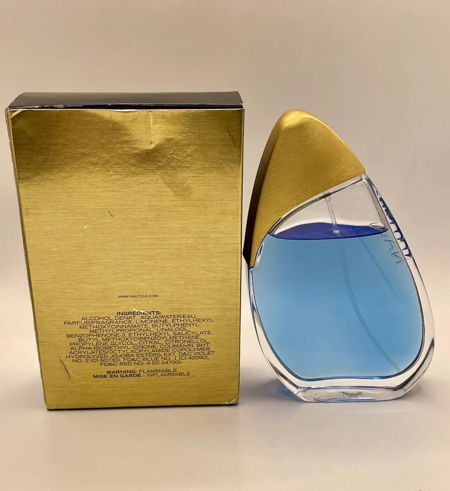 NAUTICA Aqua Rush Gold EDT 3,4 oz 100 ml spray para hombres - como en la foto Foto 3 de 4
