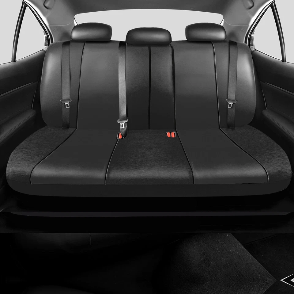 For Nissan Rogue 2014-2024 Car Seat Cover Leather Front Rear Full Set Protector - Image 4 of 4