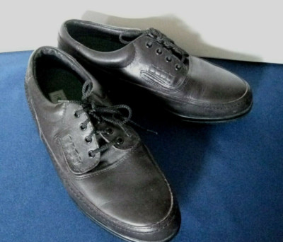 Hush Puppies Bounce Oxfords Lace Up Comfort Black Walking 