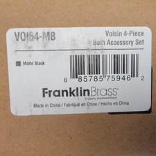 Franklin Brass Voisin 4 Piece Bathroom Package Matte Black VOI64-MB