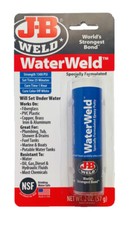 J-B Weld WaterWeld Epoxy Putty, 2 Oz, 25-Min Resist To: Water, Oil, Gas, Diesel