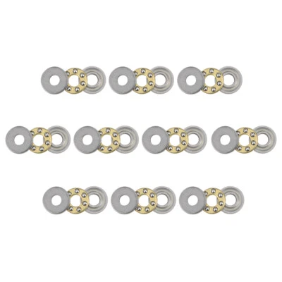 UXCELL F3-8M Cuscinetto a Sfera di Spinta Miniatura 3x8x3,5mm Acciaio Cromato con Rondella 10pz