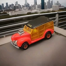 Hot Wheels Cal Custom 40 Ford Woody Pink Real Riders Loose Cars Fast Shipping 