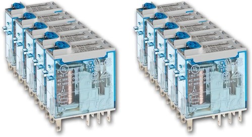 Finder Miniaturrelais 46.52.9.024.0040 - 2 W, 8 A, 24 V DC spule, IP40, AgNi Neu - Bild 2 von 24